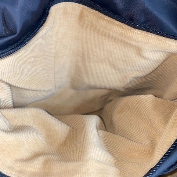 DAVID & SCOTTI Triple Compartment Black Nylon Hobo - Picture 7 of 11